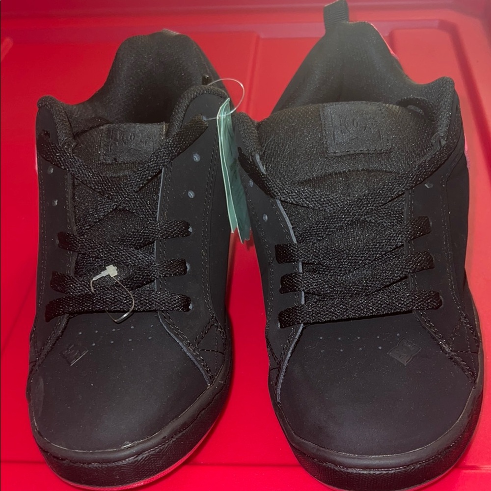 DC Black and Pink Sneakers